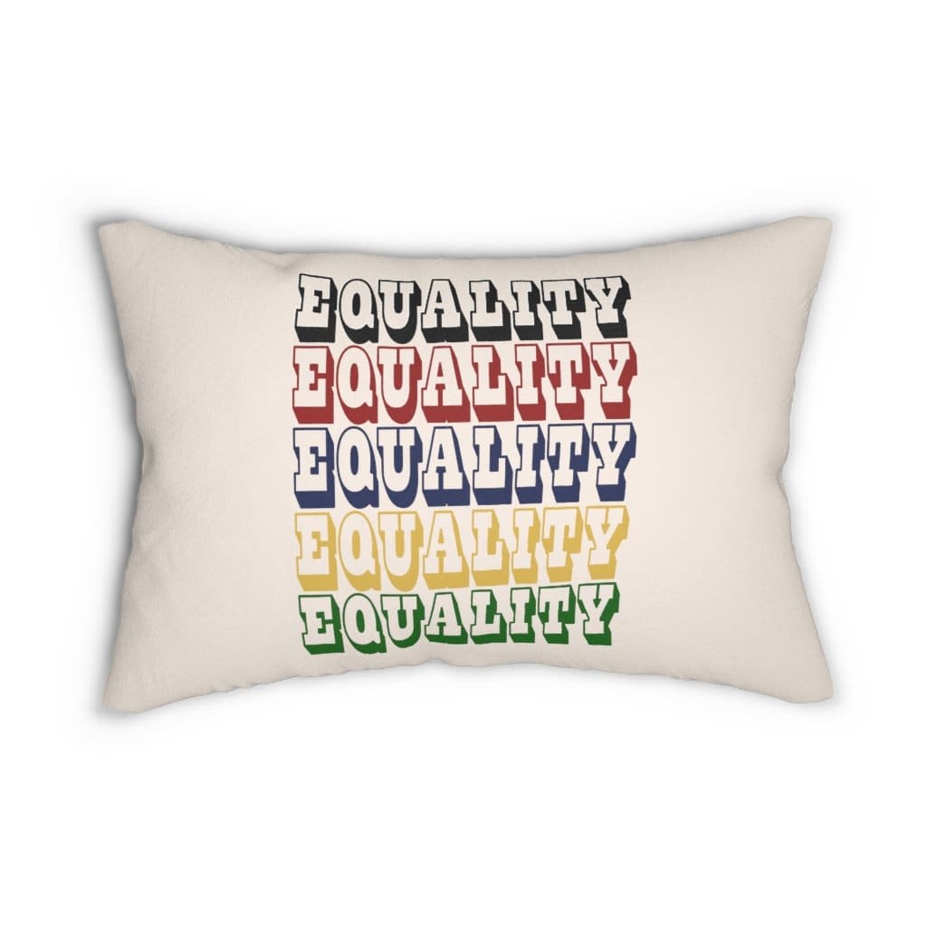 Decorative Lumbar Throw Pillow - Equality - Multicolor-0