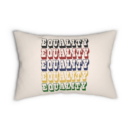 Decorative Lumbar Throw Pillow - Equality - Multicolor-0