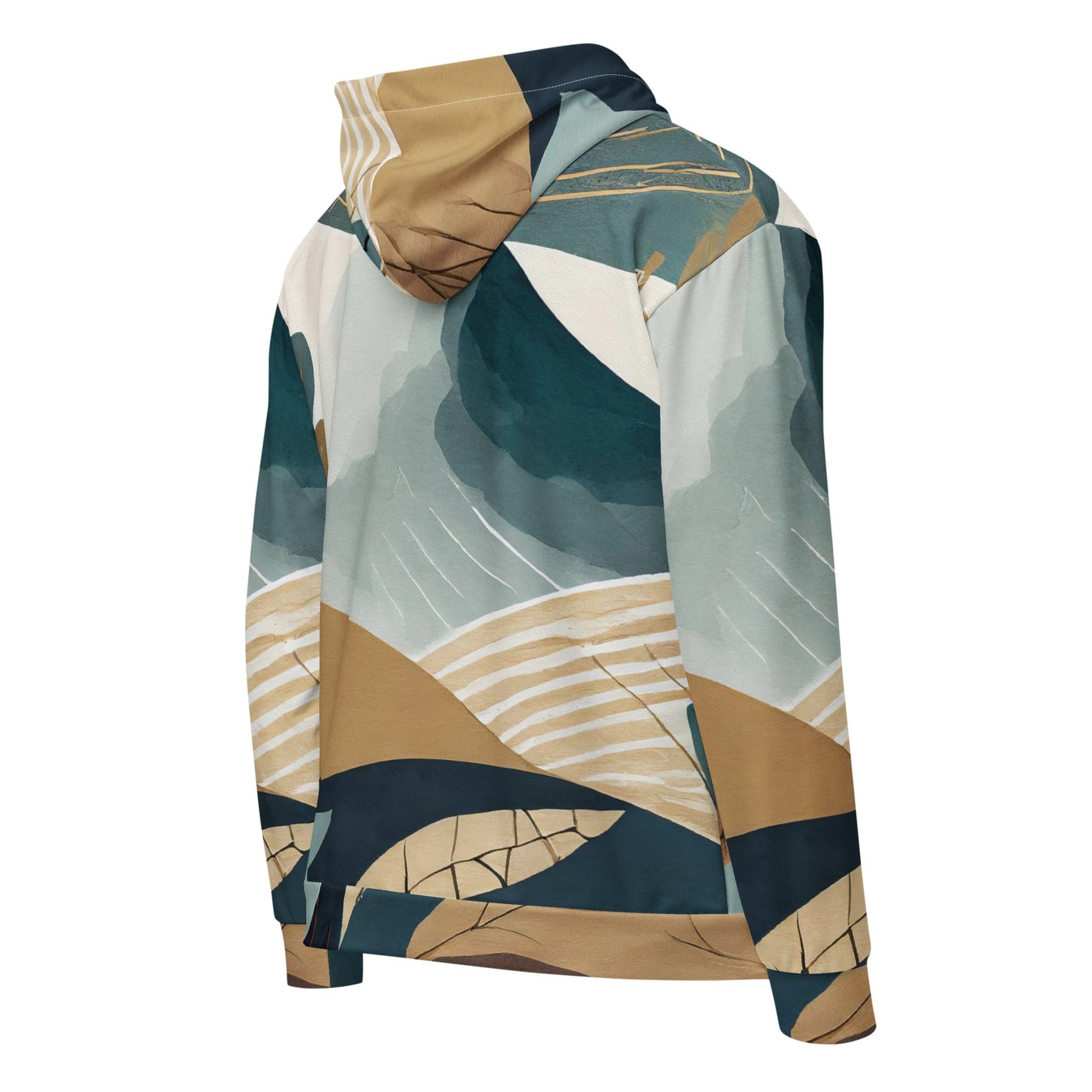 Mens Full Zip Graphic Hoodie - Boho Style Print 3-3