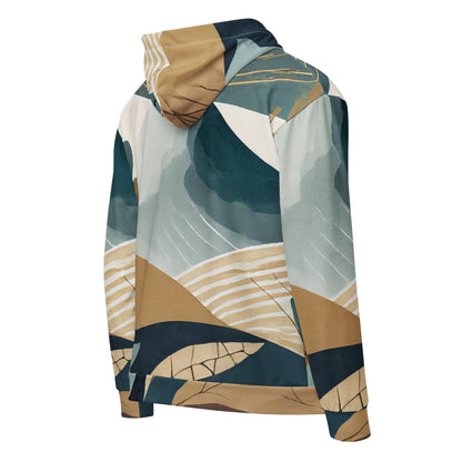 Mens Full Zip Graphic Hoodie - Boho Style Print 3-3