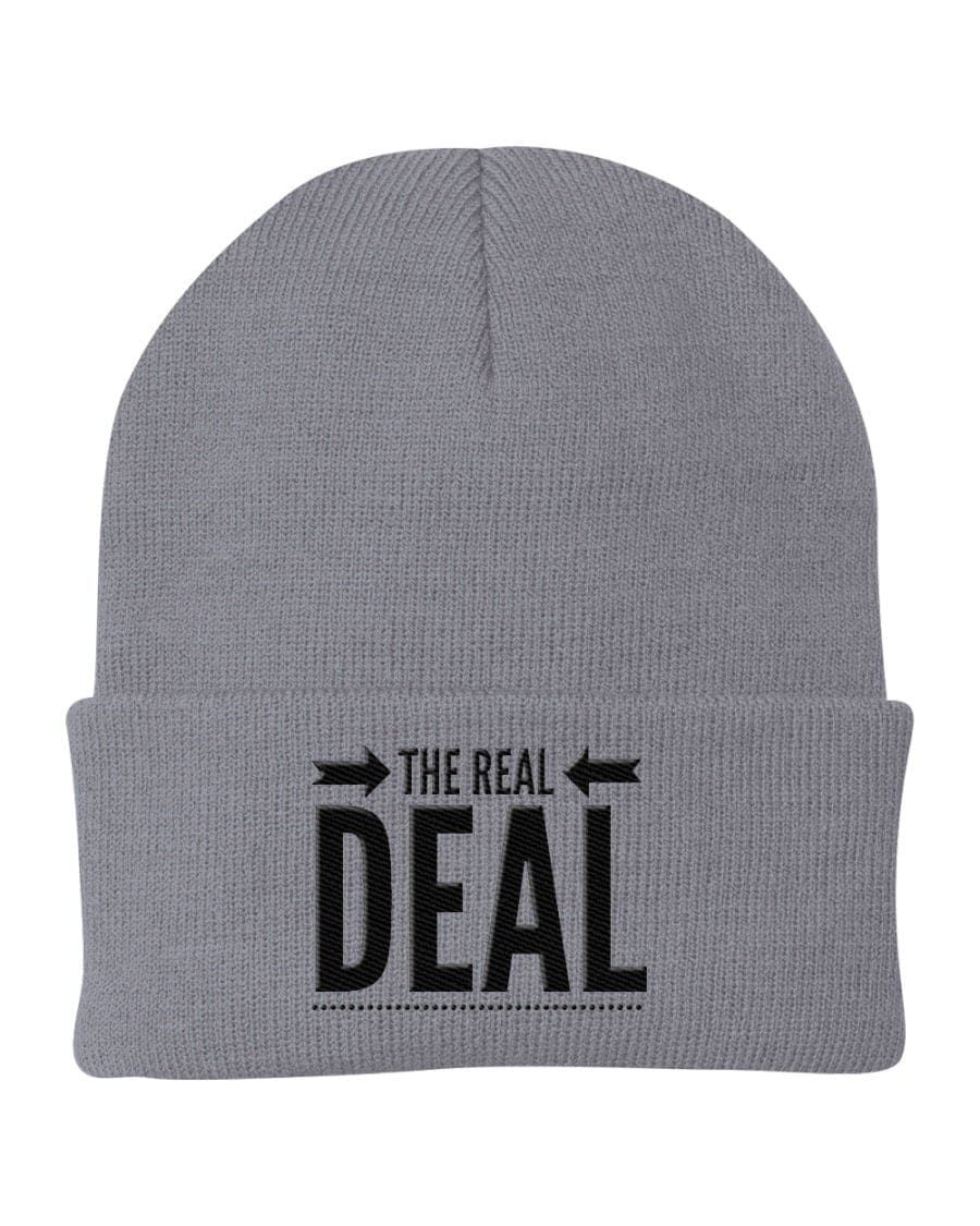 Beanie Cap - the Real Deal Embroidered Graphic / Cuffed Knit Hat-10